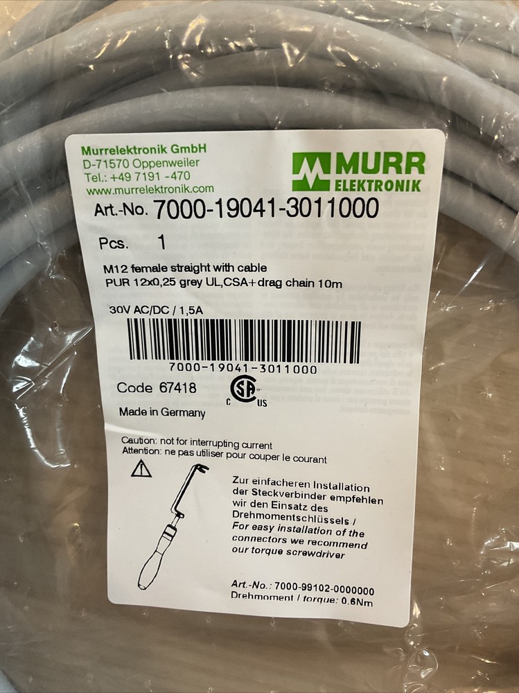 MURR 7000-19041-3011000 Cable