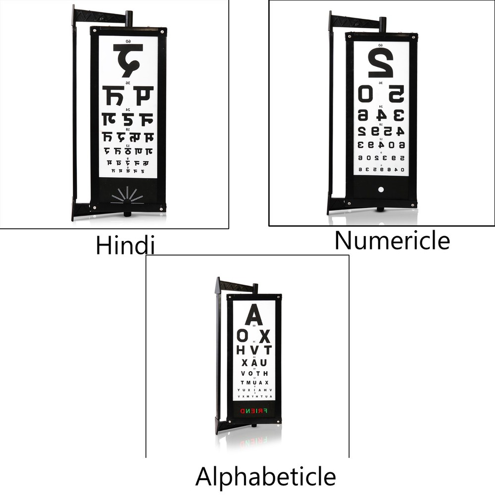 Care Vision Distance Vision Drum – Manual Operation, Eye Testing Chart