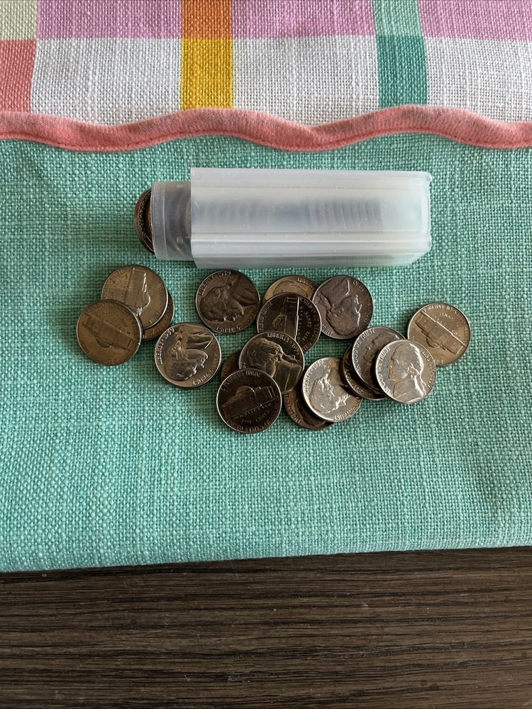 2 1959 UNC JEFFERSON nickel Rolls