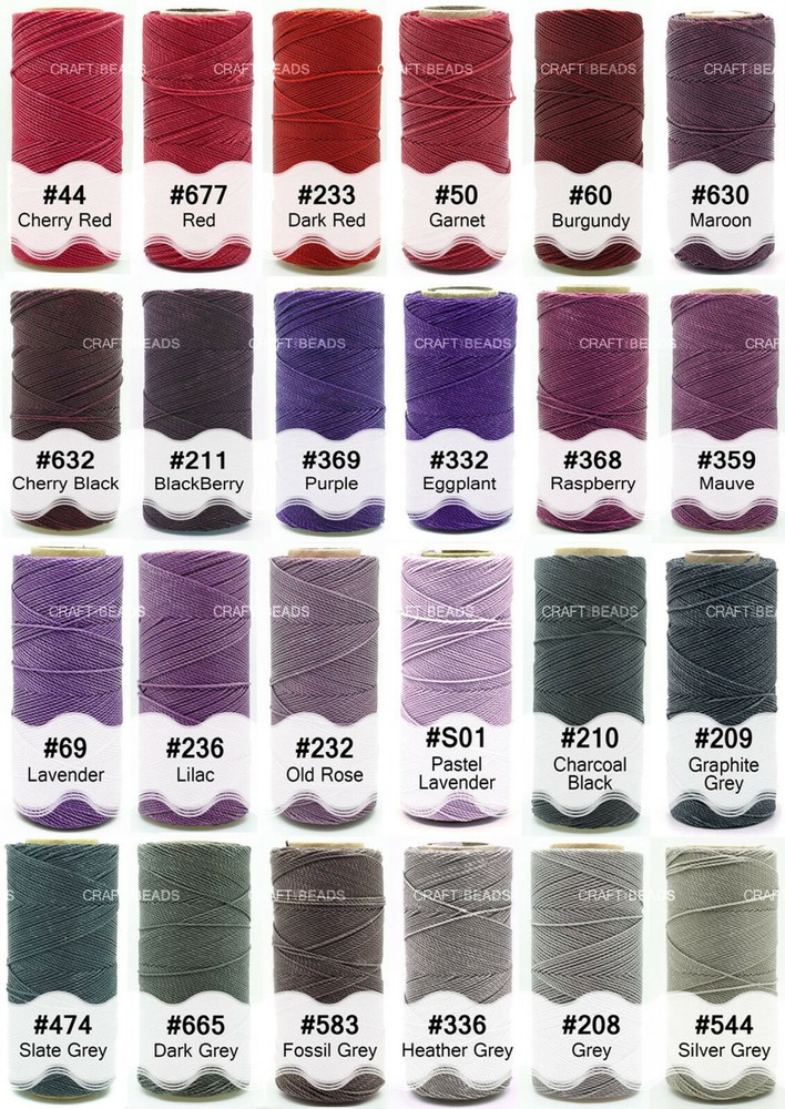 1MM Waxed Polyester Linhasita Cord Macrame Bracelet Thread String 188yards Spool
