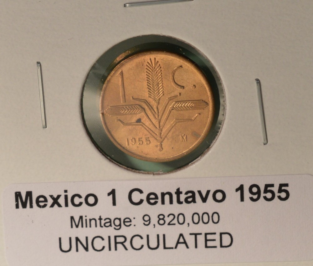 Mexico -  1 CENTAVO 1955 - UNCIRCULATED