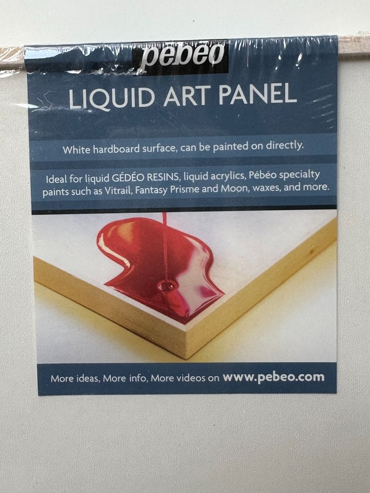 Pebeo Liquid Art Panel - 10" x 10"