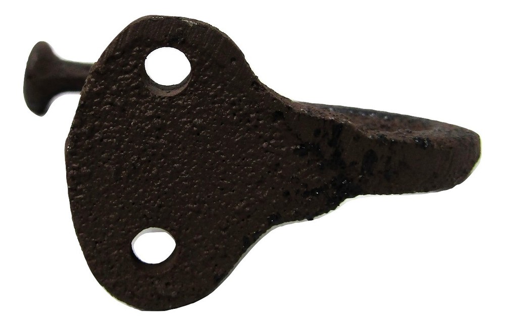 Lot 4 New Antique-Style Rustic Flat Top Hat Coat Hooks Cast Iron Wall Mount
