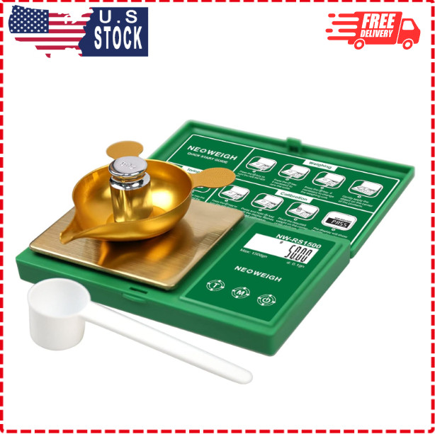 Reloading Scale, Powder Scale for Reloading, 1500 grains x 0.1 gn