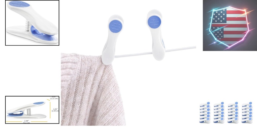 Soft Touch Clothespins - Set of 24
