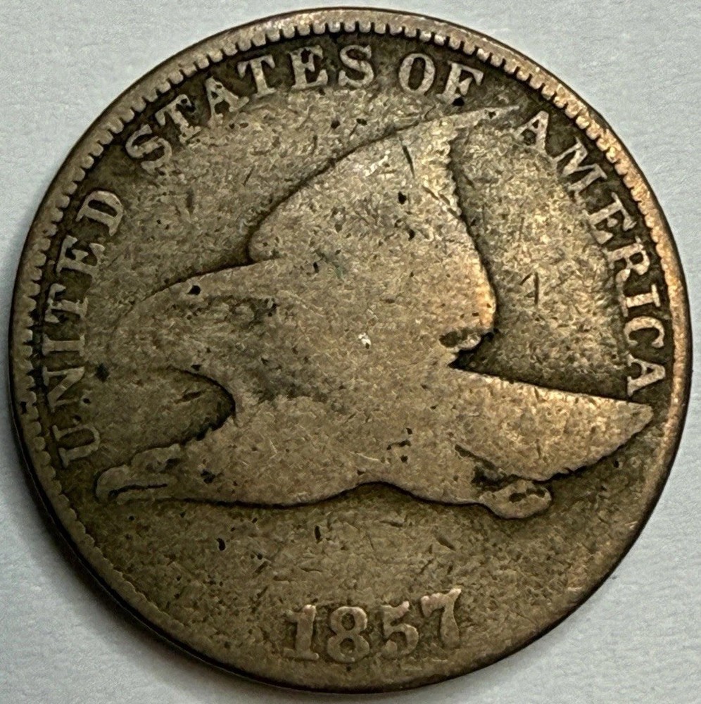 1857 - Flying Eagle Cent - Exact Coin Imaged #FLY49