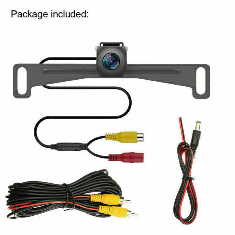 Car License Plate Mount Car Rear View Front Backup Reverse Camera Kits RCA