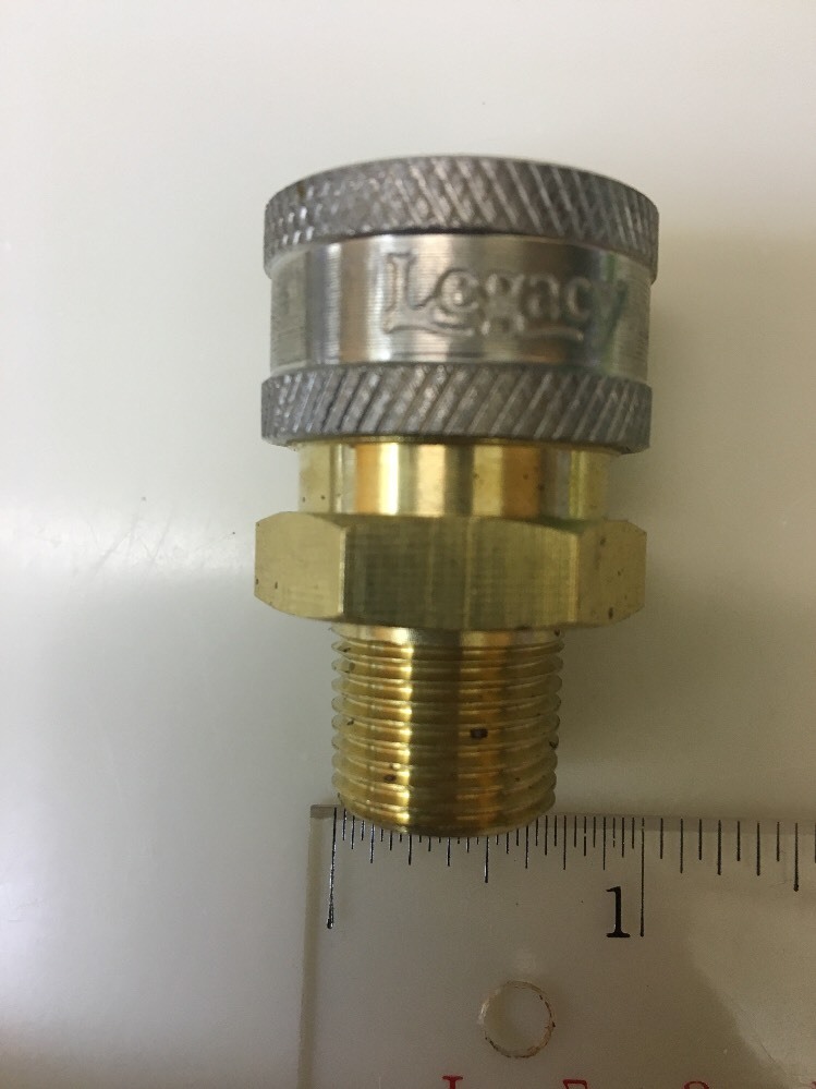 Legacy 3/8 MPT Quick Coupler And FPT Plug Fitting for Pressure Washers