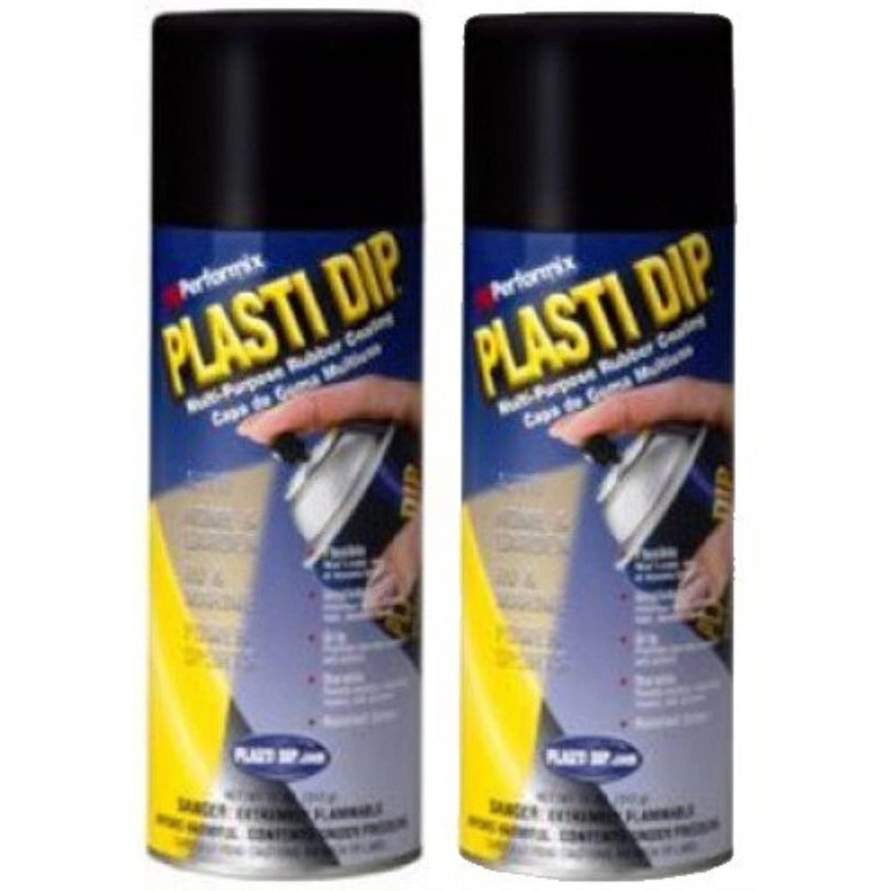 Rubber Coating Spray Set 2 Pack 11 Ounce Multi-Purpose hardware Black