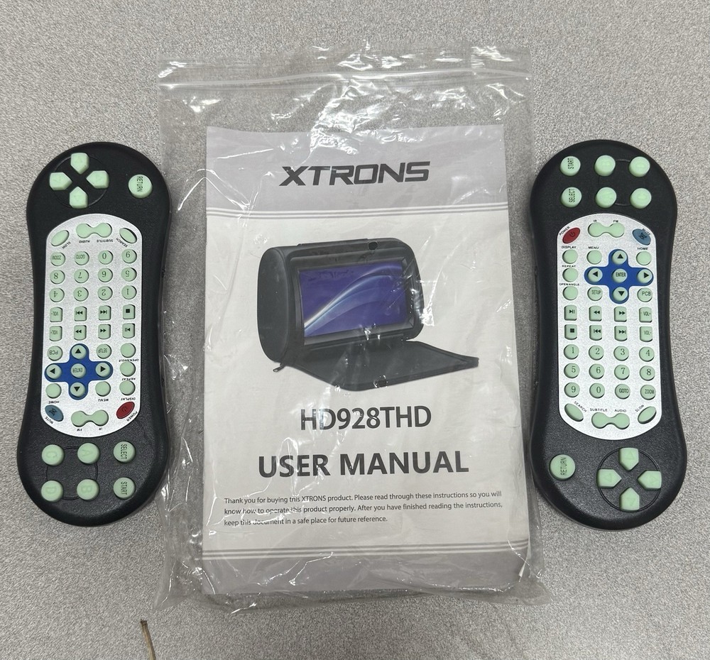 Xtrons HD928THD Car Headrest DVD Players Black