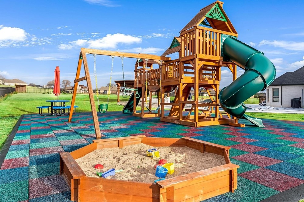 Playsafer Elevate Rubber Playground Tiles - 1" Thick High Density Interlocking