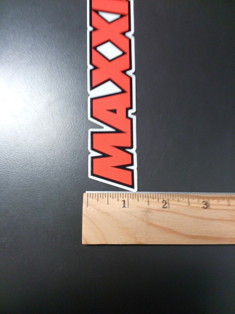 6.5" Maxxis Decal/Sticker Orange/Black/White
