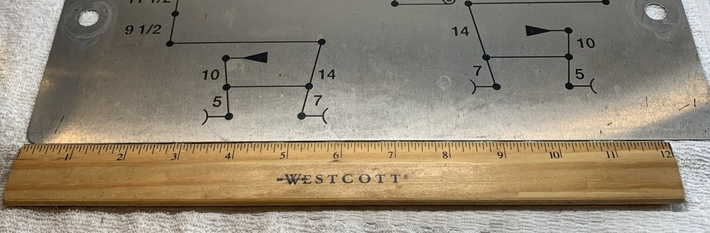 Metal Instructional Measurement Plate