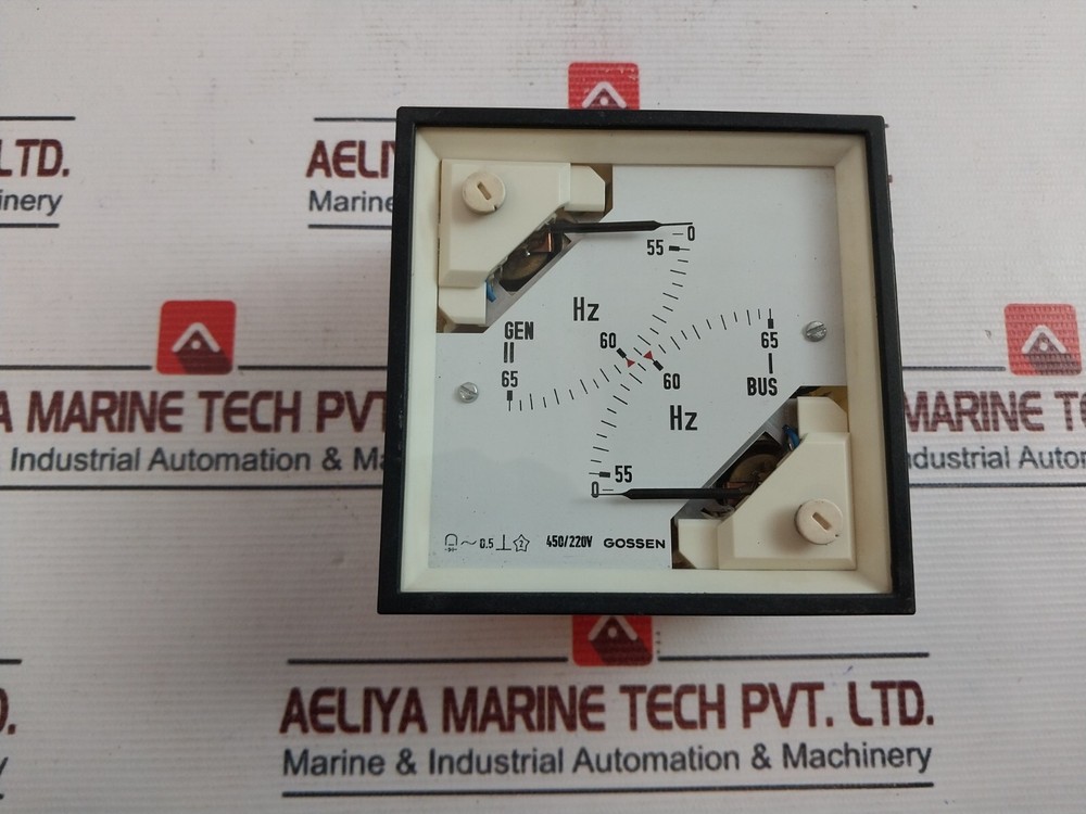 Gossen 0 – 65 I Bus Hz Double Frequency Meter