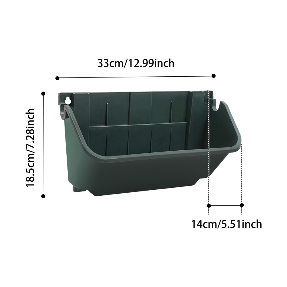 Vertical Wall Planter 18-planter Hanging Planter Dark Green Garden Planters