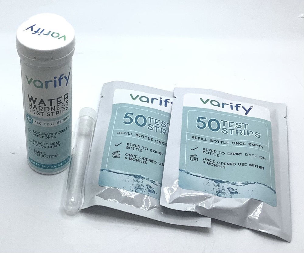 Varify Water Hardness Test Kit - Quality Testing Strips 150 EXP:11/25