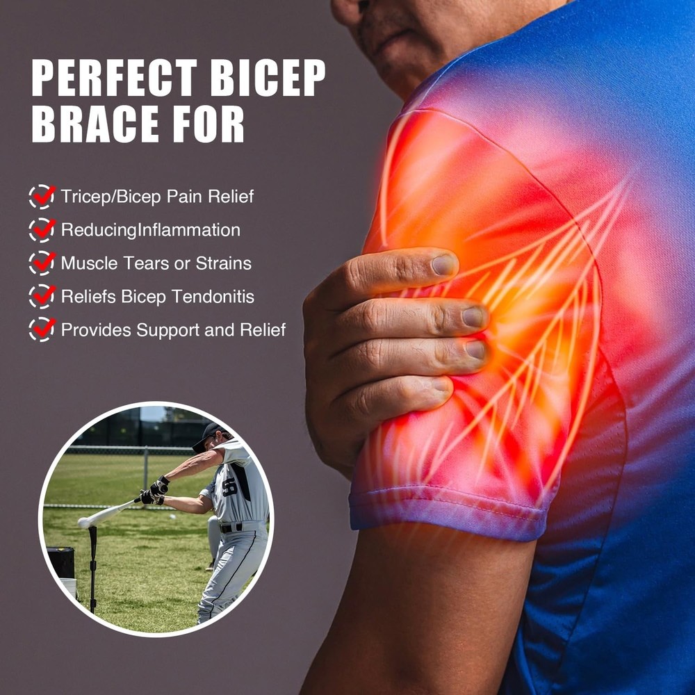 Biceps Tendonitis Support, Triceps Support Strap, Arm Sleeve for Pain Relief,...