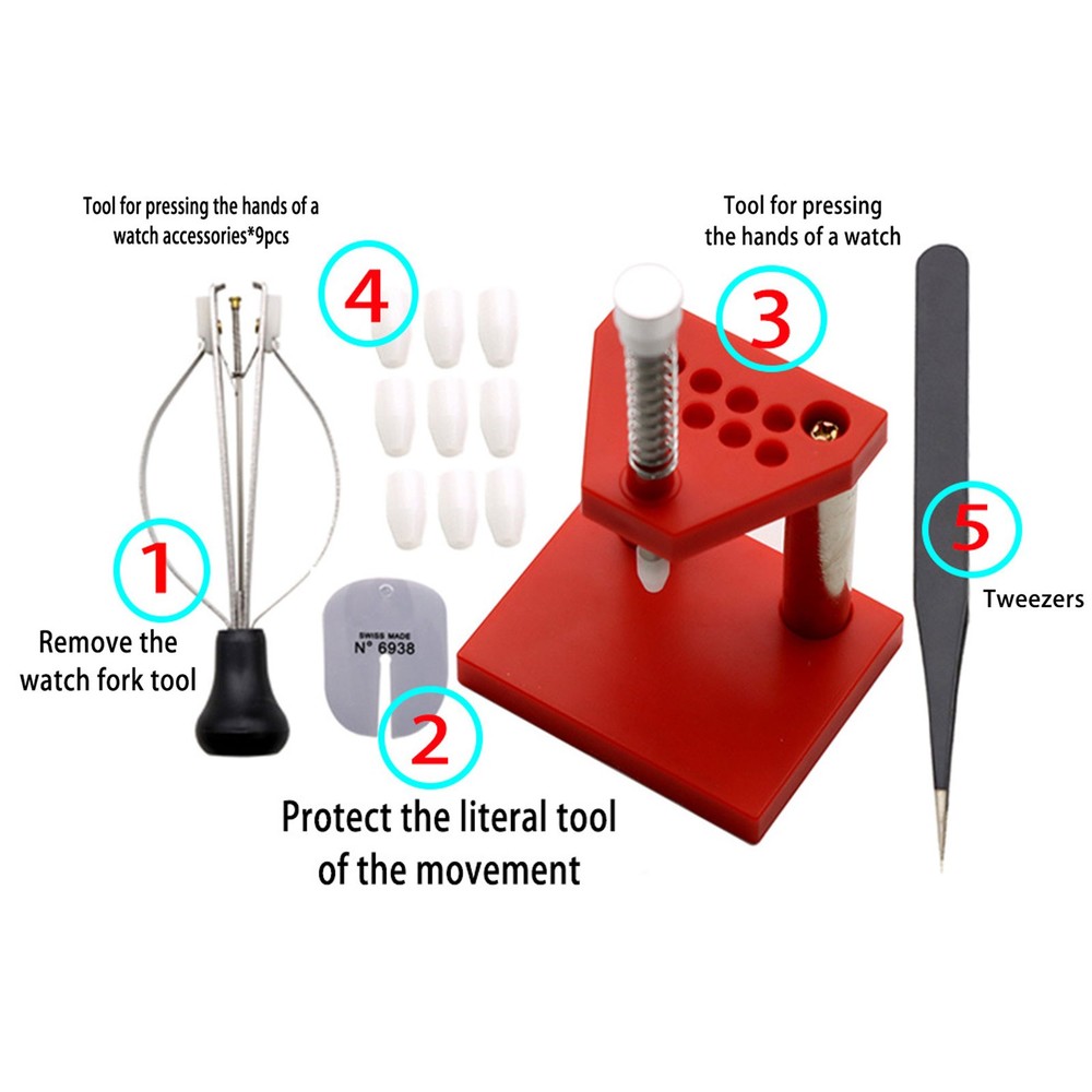 Professional Watch Hand Press Presser Setting Fitting Watchmaker Repair Tool