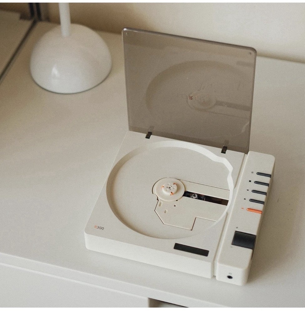 Syitren R300 Bluetooth CD Player White Desktop Stereo Remote AUX USB