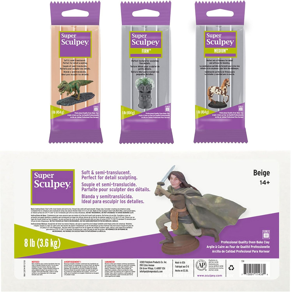 PFMSS8 Super Clay, 8 Lb., Beige