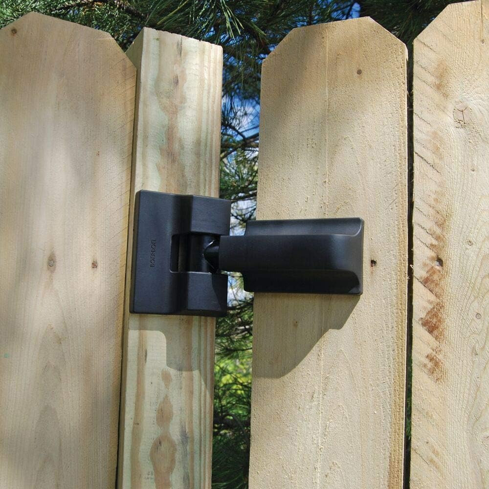73014253 Heavy-Duty Modern Wrap Hinge Pair, Black