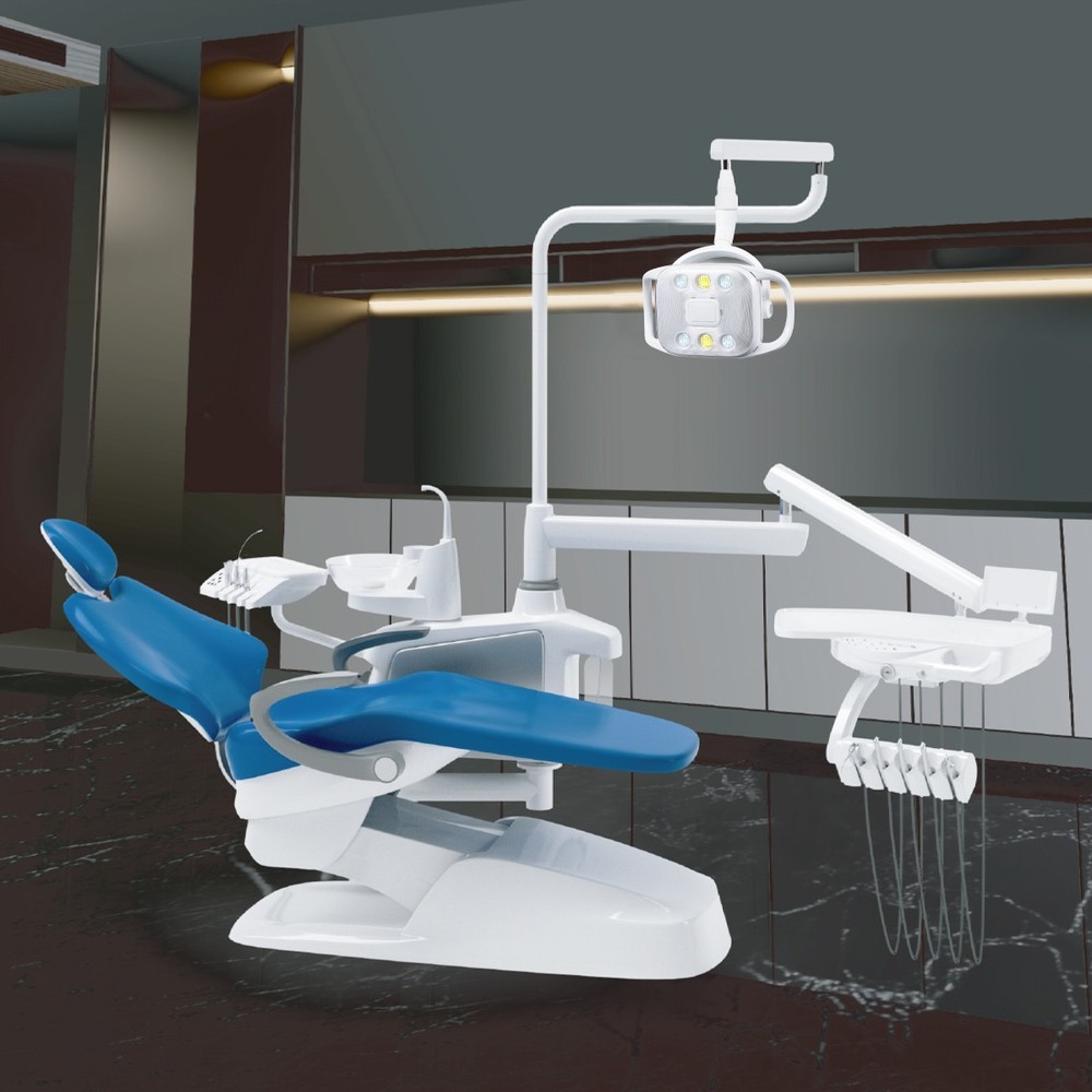 Dental Unit Chair Computer Controlled DC Motor PU Leather Treatment Unit