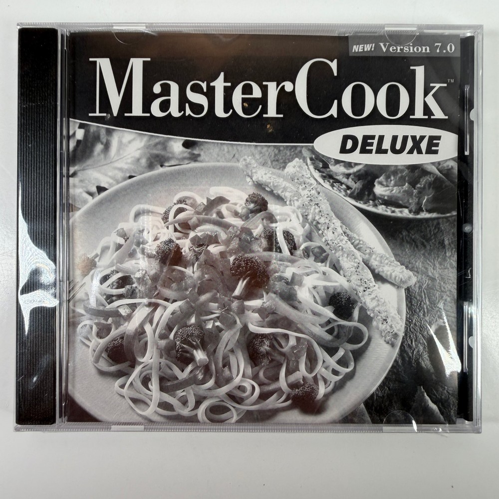 MasterCook Deluxe Version 7.0 Software Recipe Management PC