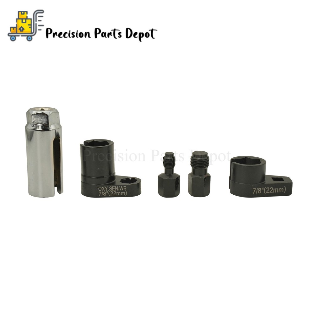 5PCS O2 Oxygen Sensor Socket Thread Chaser O2 Sensor Wrench Removal Tool Kit Set