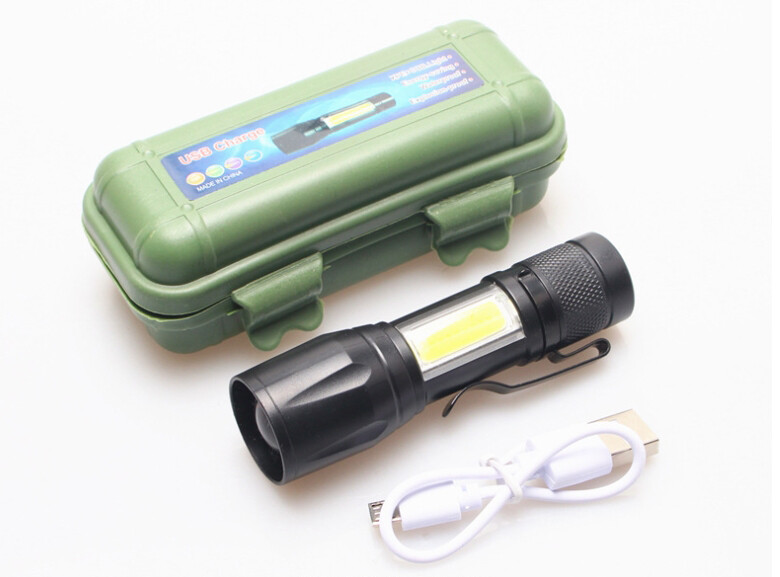 3 Pack Tactical LED Flashlight High Powered 3 Mode Zoomable Rechargeable Lamp
