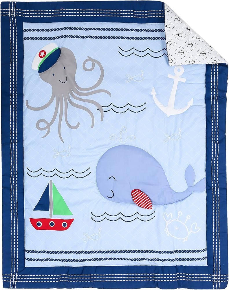 Parent's Choice 3 pc. Crib Whale Set