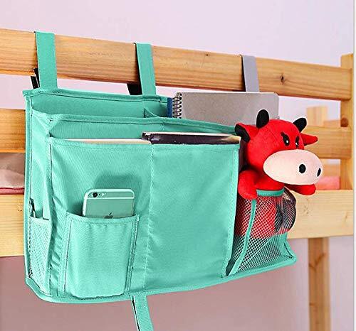 Bedside Storage Caddy, Bunk Bed Organizer Bed Storage Pocket Large Green