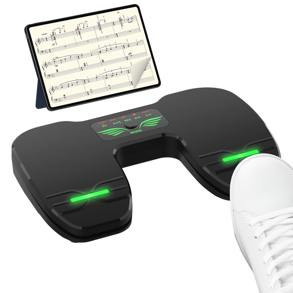 Multi-functional double foot pedal, page turner