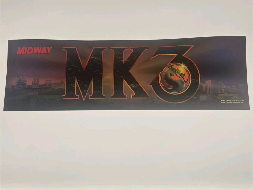 Mortal Kombat 3 Marquee Original