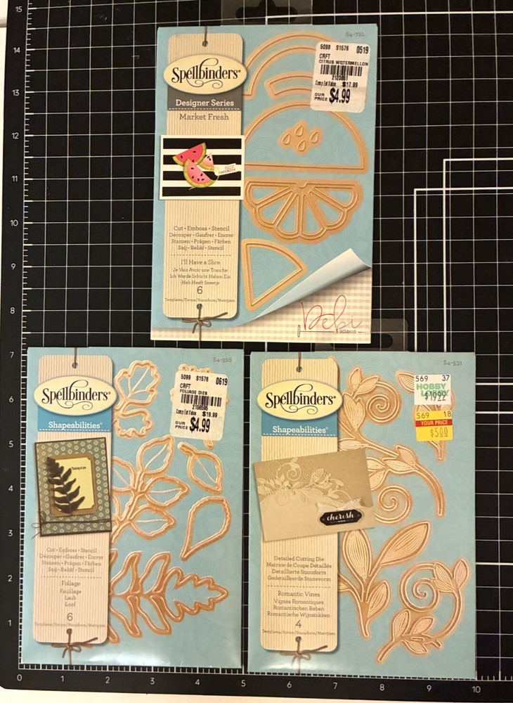 SPELLBINDERS Shapeabilities FOLIAGE or ROMANTIC VINE, Designer I'LL HAVE A SLICE