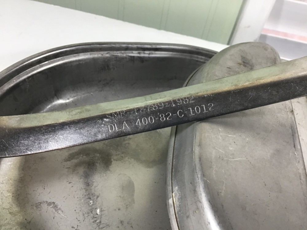 US Mess Kit Stainless Steel w/ Spoon, Fork & Knife