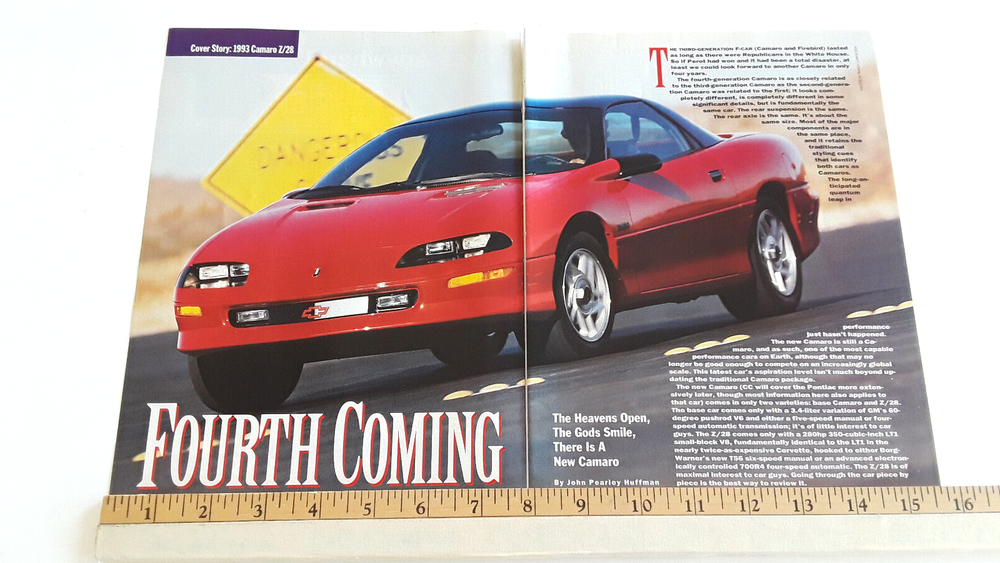 1993 CAMARO Z/28 ORIGINAL ARTICLE