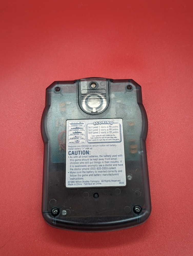 Battleship Electronic HandHeld Game 1995 Great Working Condition