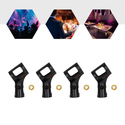 4*Universal Microphone Clip Holder Microphone Clips Microphone Mic Clip Holders