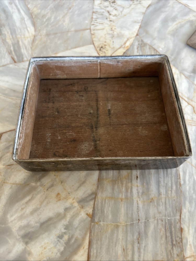 Antique Silver Plated Cigarette Box