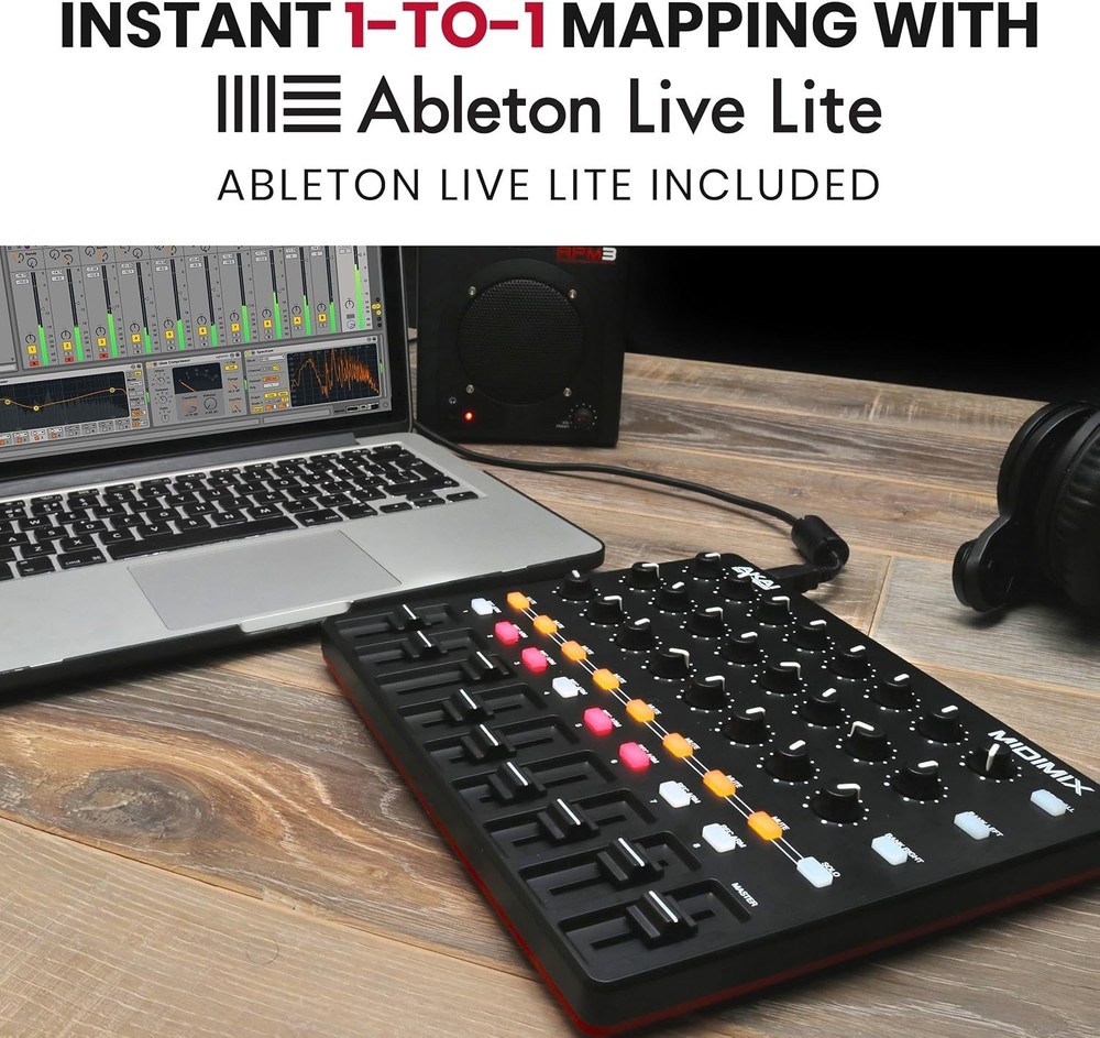 Compact DAW Control Surface with 24 Knobs and 16 Buttons