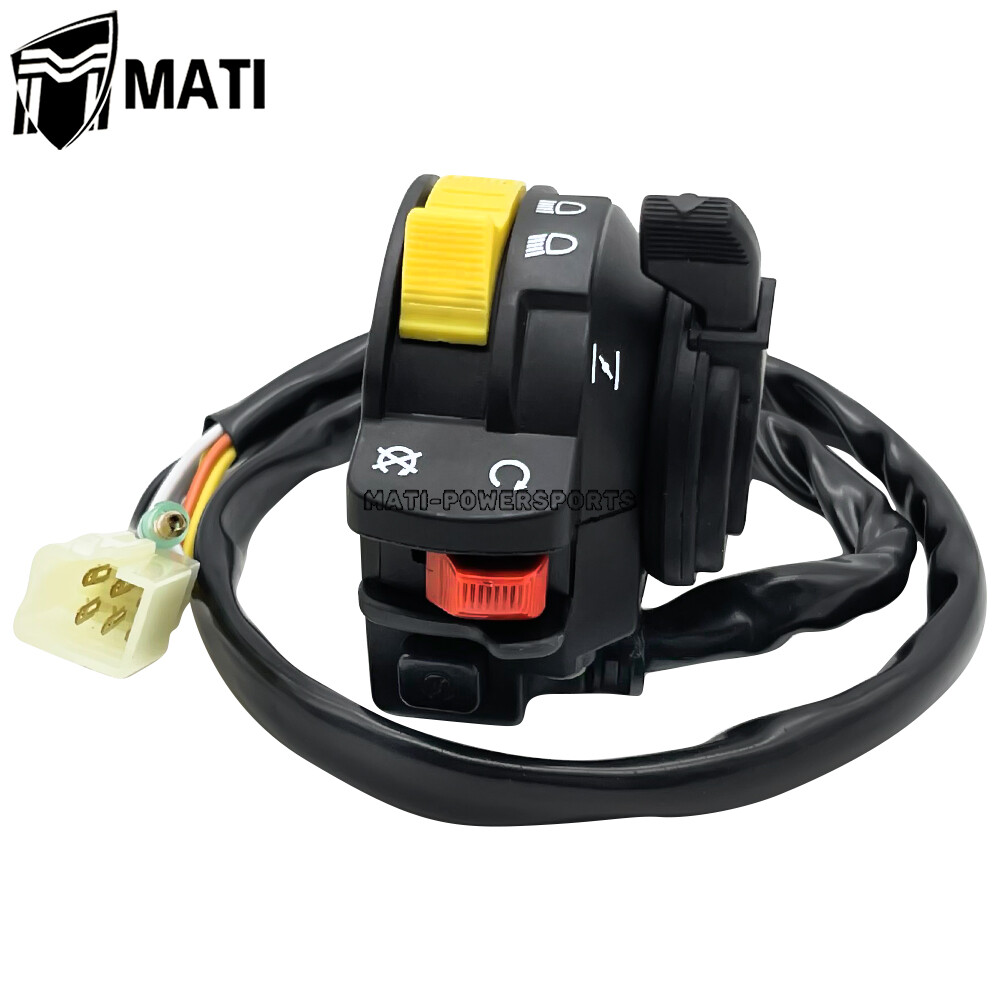 Handlebar Switch On/Off Run/Stop/Kill/Choke For Suzuki Quadrunner 250 LTF250