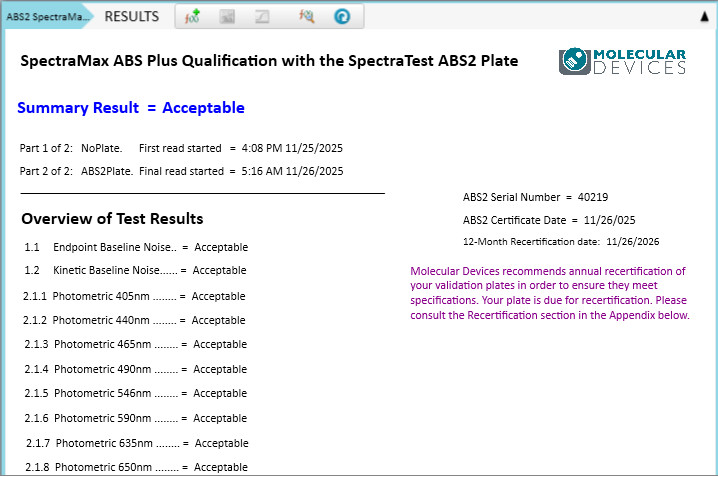 Molecular Devices SpectraMax ABS Plus Microplate Reader with Warranty SEE VIDEO
