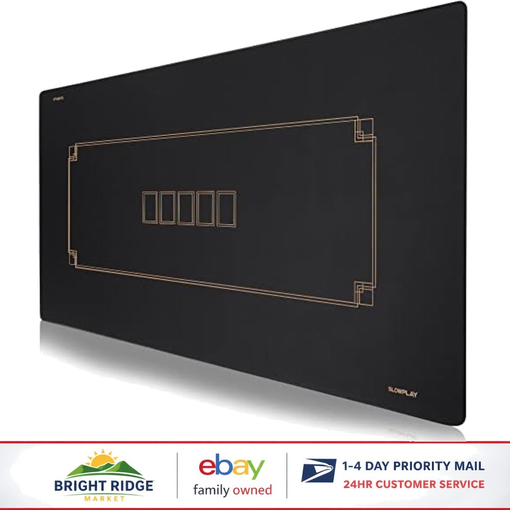 Poker Table Top Mat 47 x 27 Inch with Polyester Surface for Enhanced Gameplay