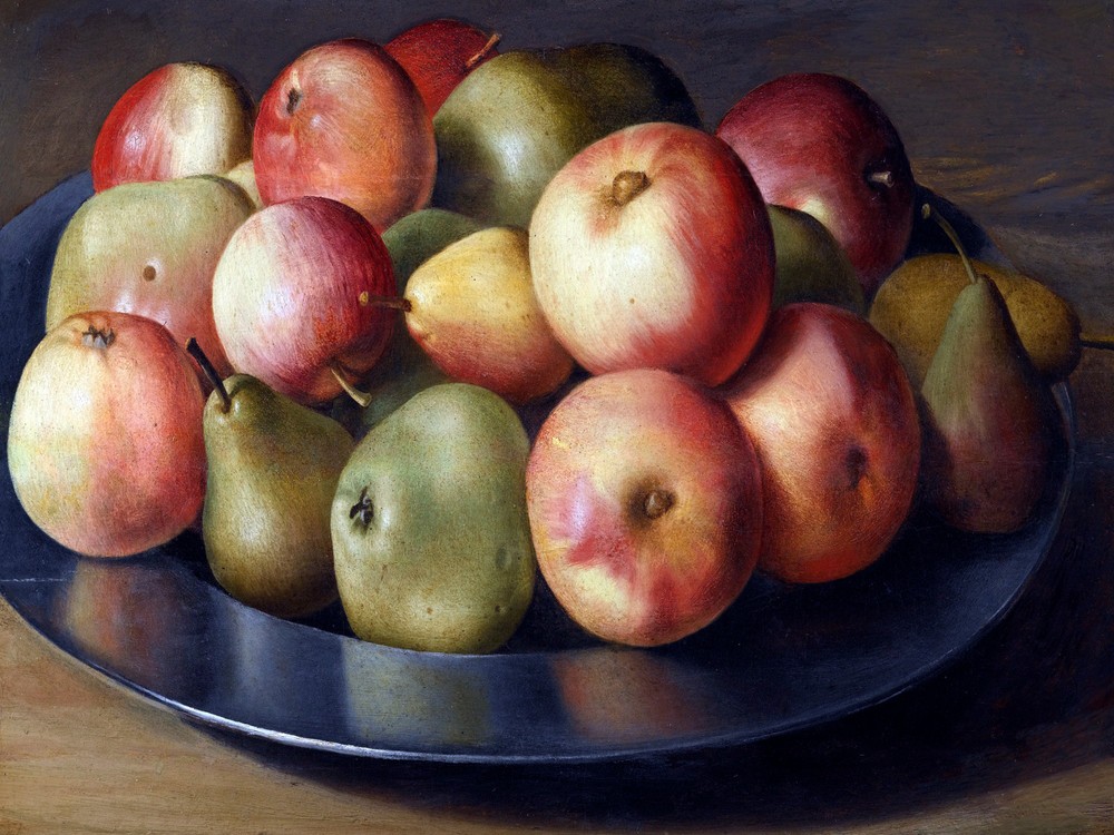 APPLES PEARS Fruit Accent Tile Mural Bathroom Wall Backsplash Art Marble Ceramic