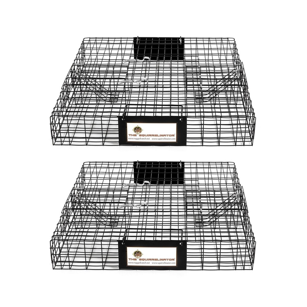 Rugged Ranch 2‑Pack Squirrelinator Multi‑Catch Squirrel Trap, Wire C