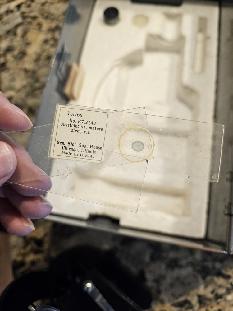 Adams Vintage Microscope with Case