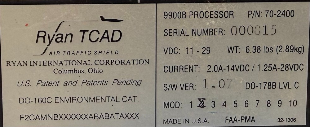 Processor 9900B 70-2400 Removed Working
