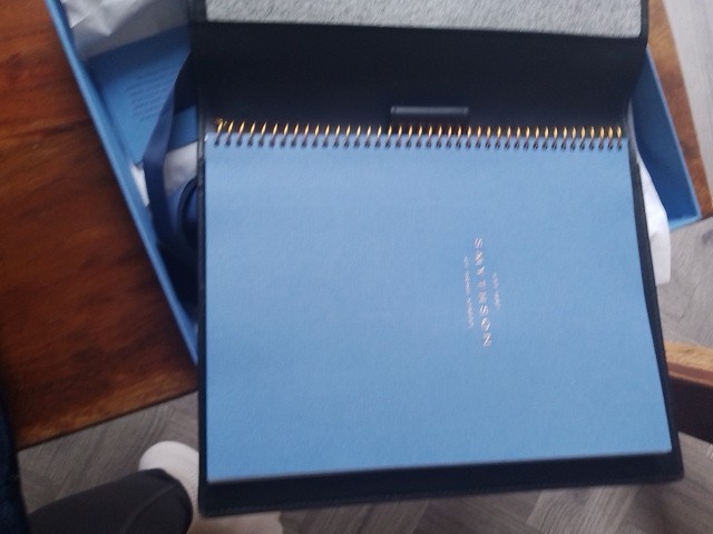 Smythson Bond Street Panama Leather Black A5 Writing Folio Folder & Notebook BN