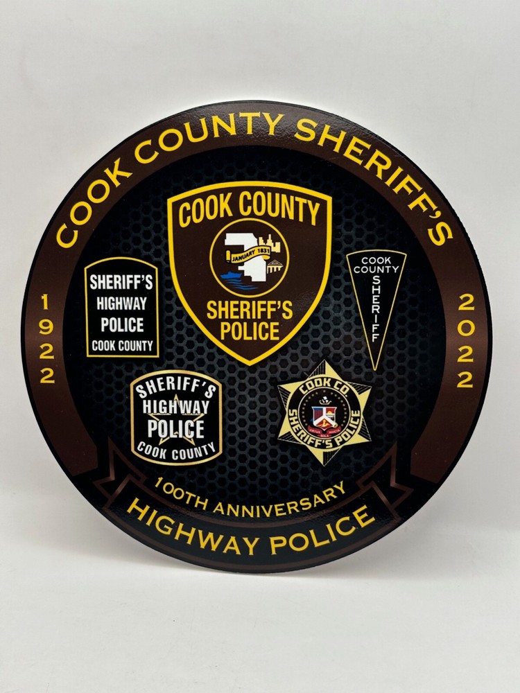 COOK COUNTY Sheriff's 100th Anniversary Highway Round logo