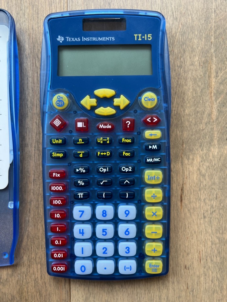 Texas Instruments TI-15 Explorer Elementary Scientific Calculator Solar Powered